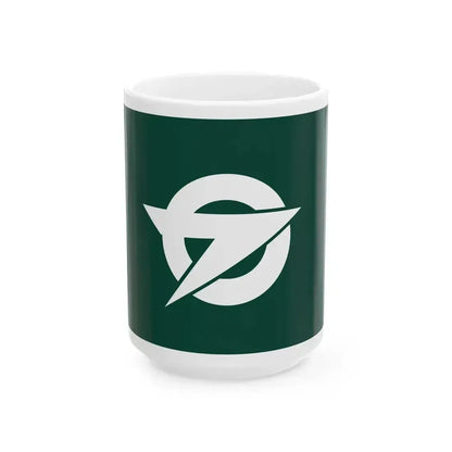 Flag of Kajiki Kagoshima 1968-2010 (Japan) White Coffee Mug 15oz - Go Mug Yourself