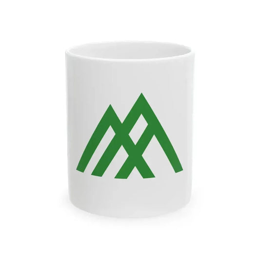 Flag of Kakinoki Shimane 1968-2005 (Japan) White Coffee Mug 11oz - Go Mug Yourself