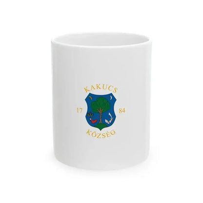 Flag of Kakucs vertical (Hungary) White Coffee Mug 11oz - Go Mug Yourself