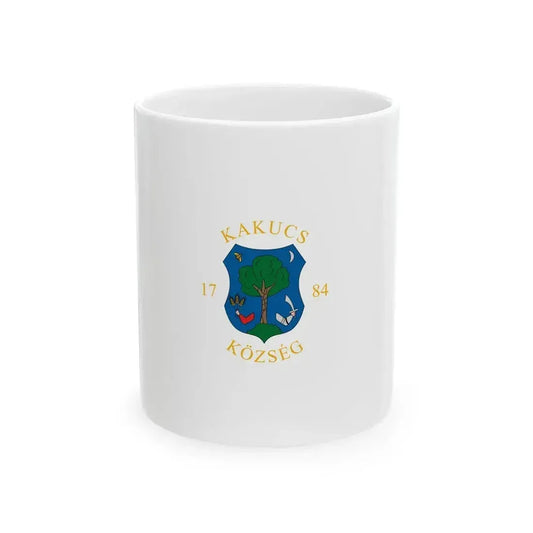 Flag of Kakucs vertical (Hungary) White Coffee Mug 11oz - Go Mug Yourself
