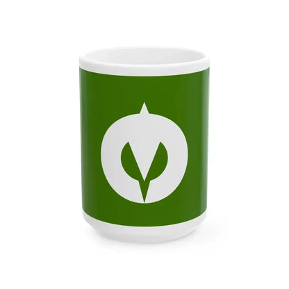 Flag of Kakuda Miyagi (Japan) White Coffee Mug 15oz - Go Mug Yourself