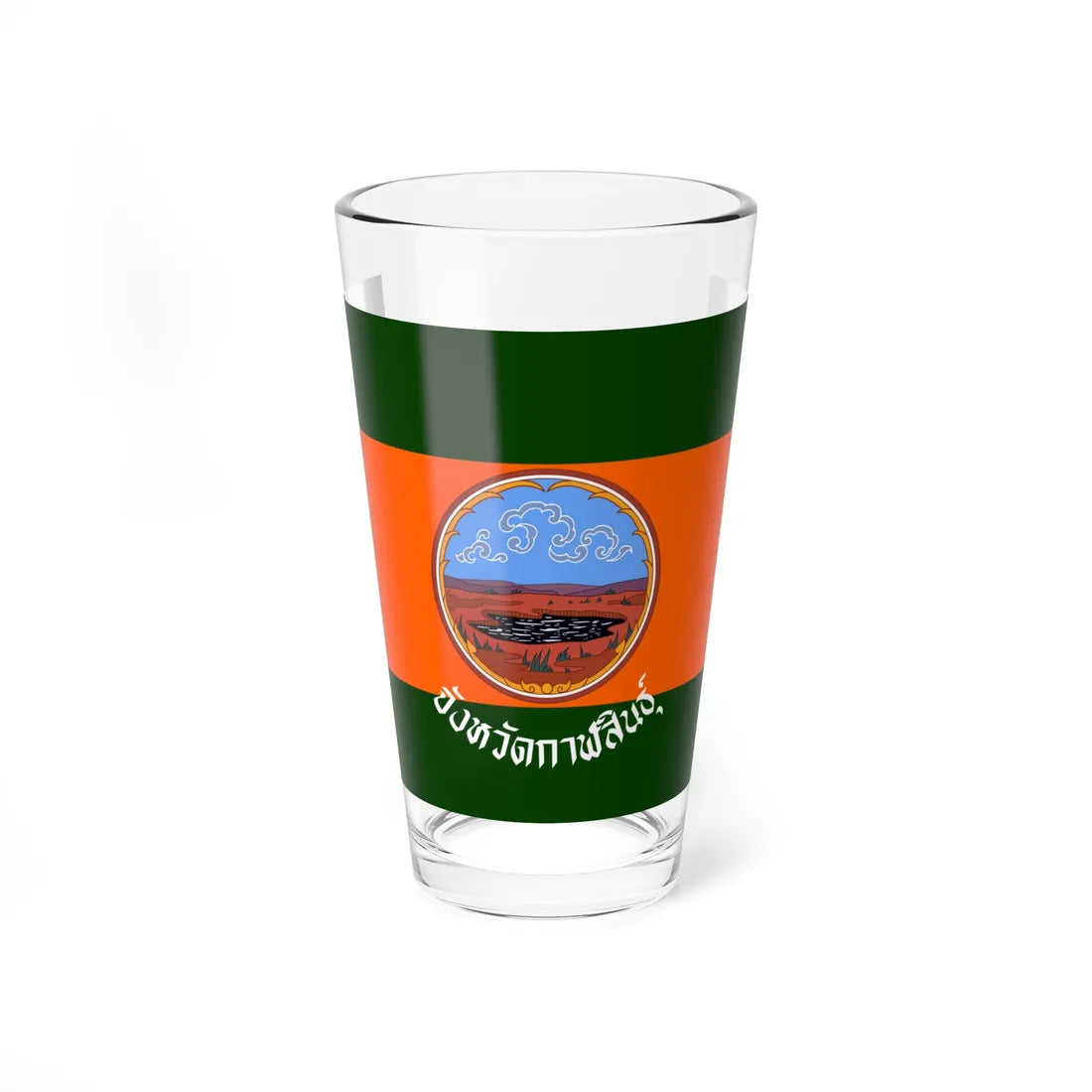 Flag of Kalasin (Thailand) Pint Glass 16oz 16oz - Go Mug Yourself