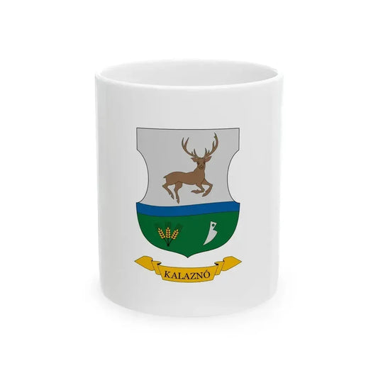 Flag of Kalazno (Hungary) White Coffee Mug 11oz - Go Mug Yourself