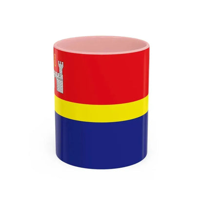 Flag of Kaliningrad Oblast Russia - Accent Coffee Mug 11oz Pink - Go Mug Yourself