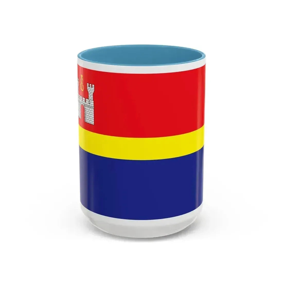 Flag of Kaliningrad Oblast Russia - Accent Coffee Mug 15oz Light Blue - Go Mug Yourself