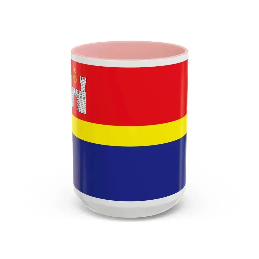 Flag of Kaliningrad Oblast Russia - Accent Coffee Mug 15oz Pink - Go Mug Yourself