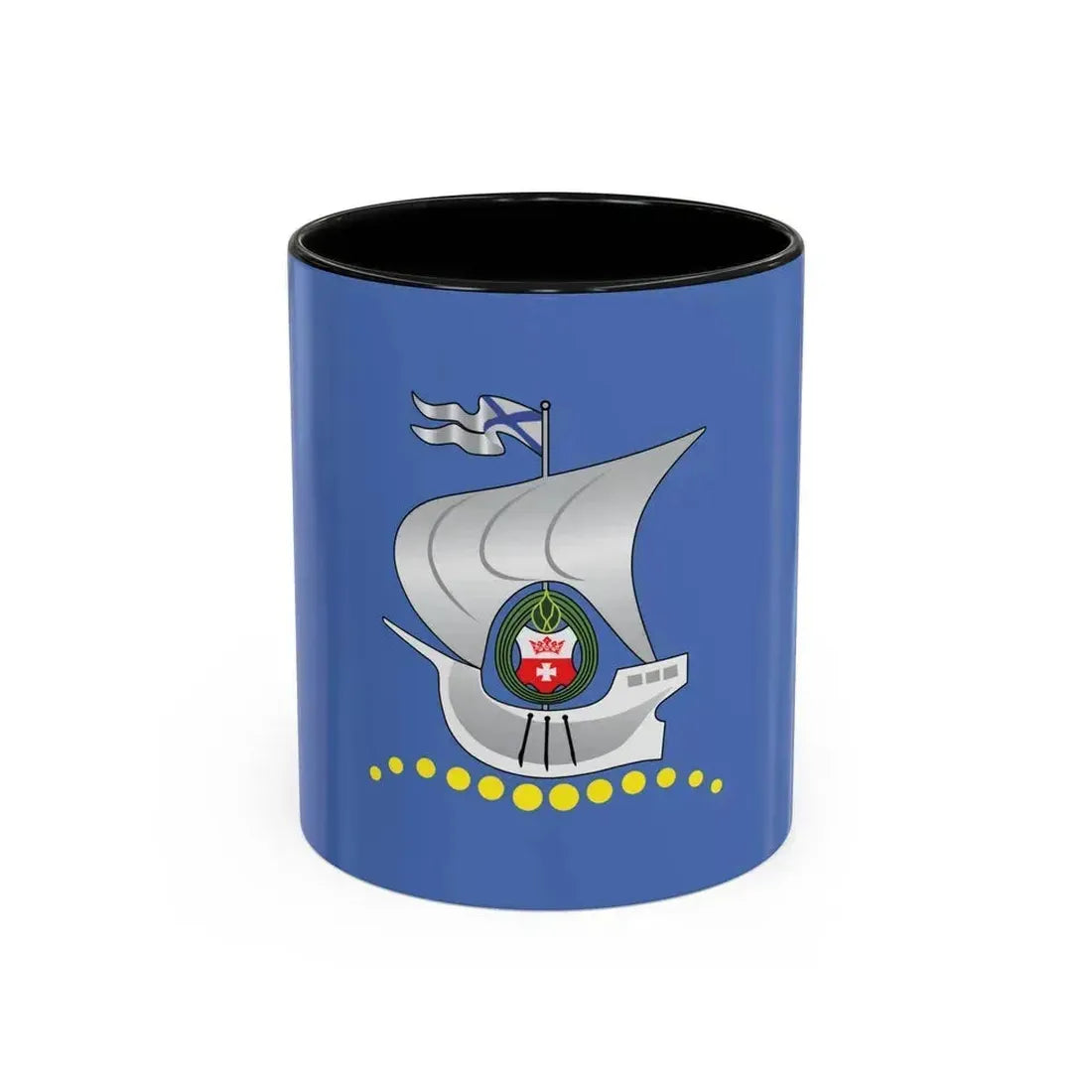 Flag of Kaliningrad Russia - Accent Coffee Mug 11oz Black - Go Mug Yourself