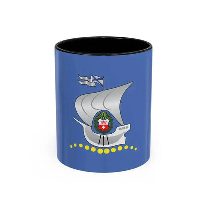 Flag of Kaliningrad Russia - Accent Coffee Mug 11oz Black - Go Mug Yourself