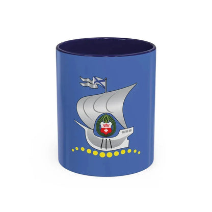 Flag of Kaliningrad Russia - Accent Coffee Mug 11oz Navy - Go Mug Yourself