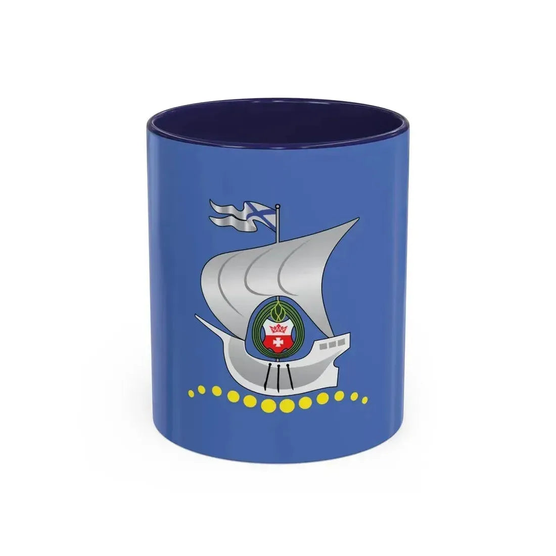 Flag of Kaliningrad Russia - Accent Coffee Mug 11oz Navy - Go Mug Yourself