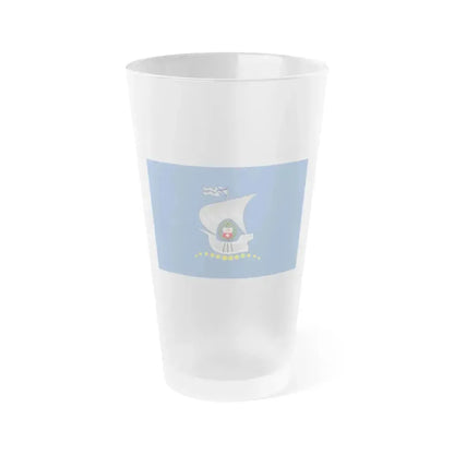 Flag of Kaliningrad Russia - Frosted Pint Glass 16oz 16oz Frosted - Go Mug Yourself