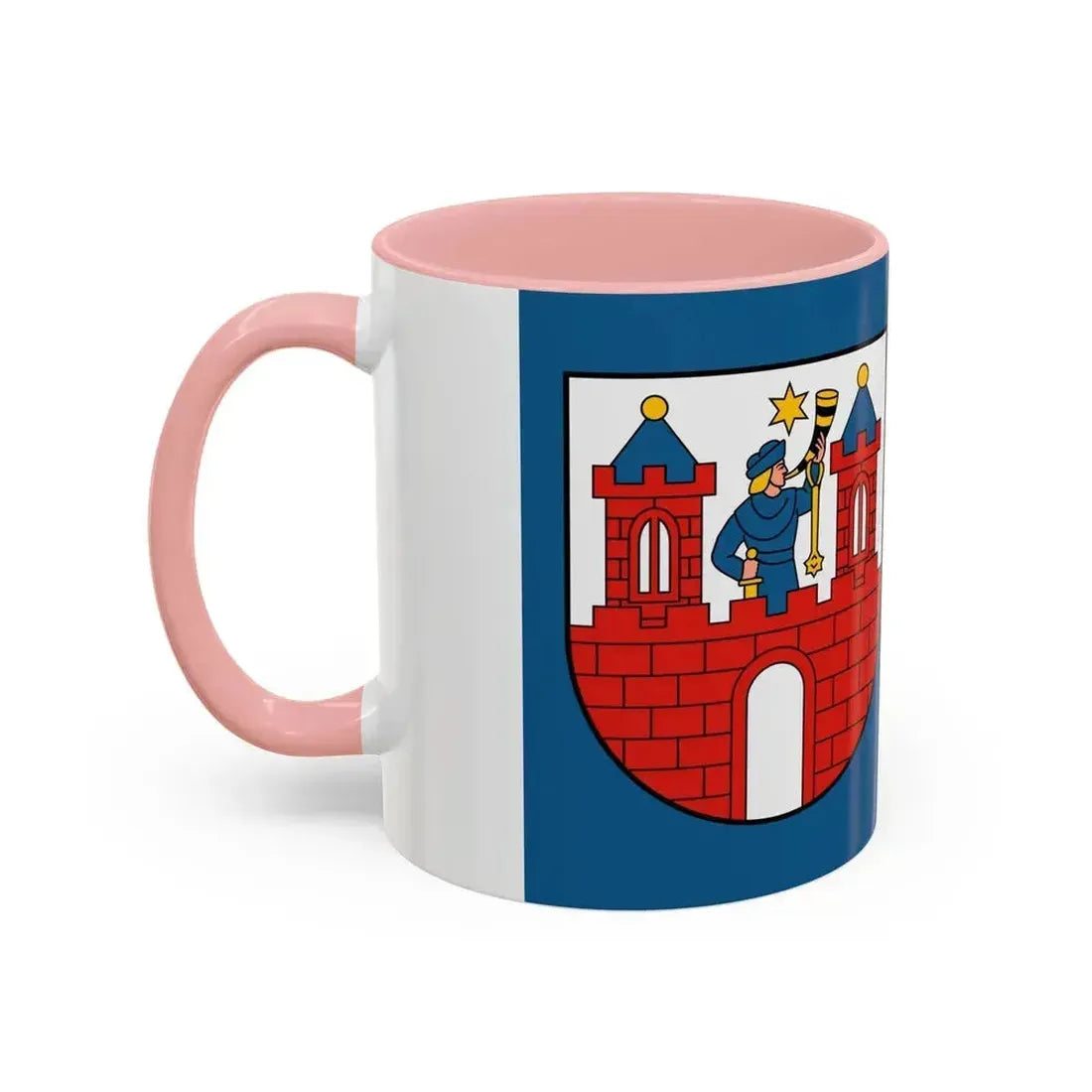 Flag of Kalisz Poland - Accent Coffee Mug - Go Mug Yourself