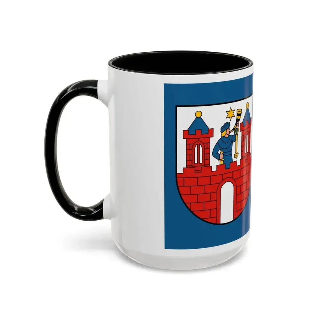 Flag of Kalisz Poland - Accent Coffee Mug - Go Mug Yourself