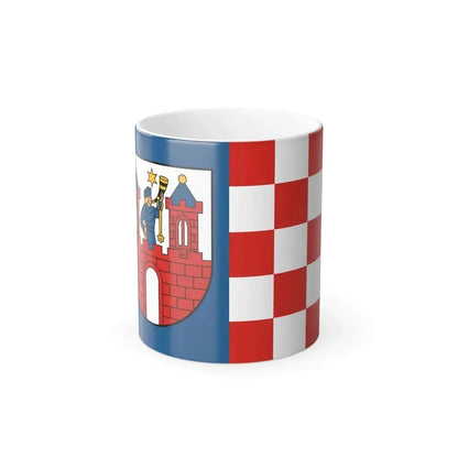 Flag of Kalisz Poland - Color Changing Coffee Mug 11oz - Go Mug Yourself