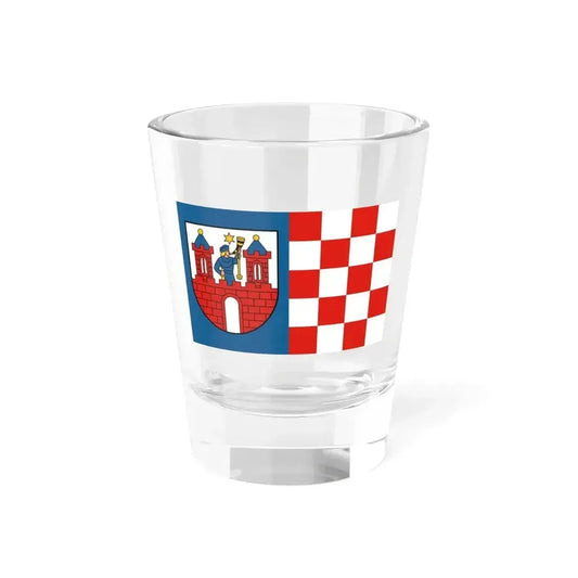Flag of Kalisz Poland - Shot Glass 1.5oz 1.5oz - Go Mug Yourself