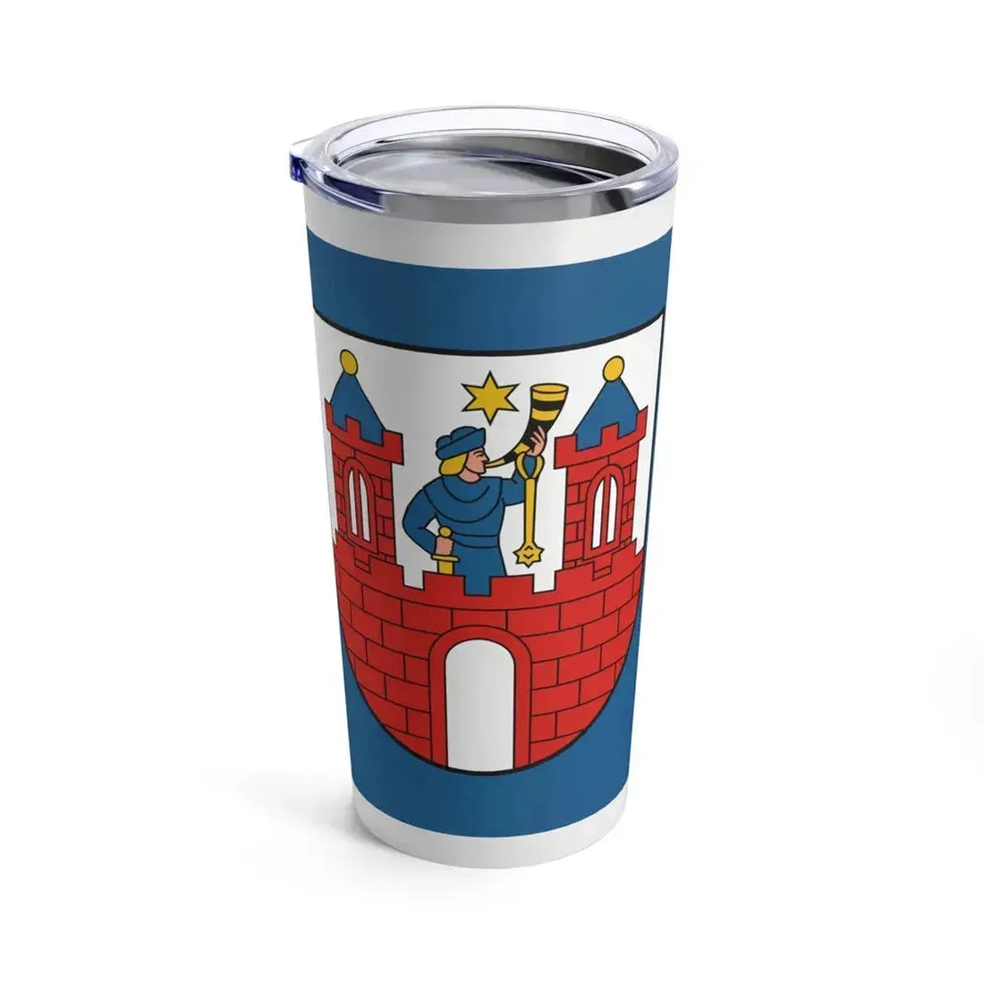Flag of Kalisz Poland - Tumbler 20oz - Go Mug Yourself