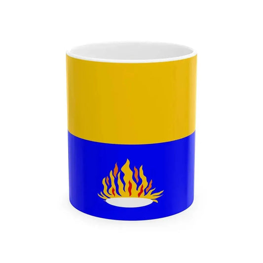 Flag of Kalkara 1993-2009 (Malta) White Coffee Mug 11oz - Go Mug Yourself
