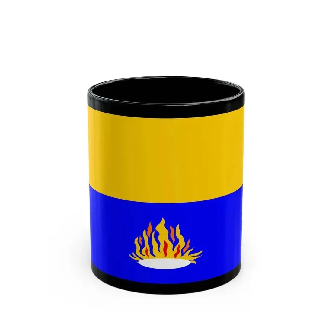 Flag of Kalkara 1993 to 2009 Malta - Black Coffee Mug 11oz - Go Mug Yourself