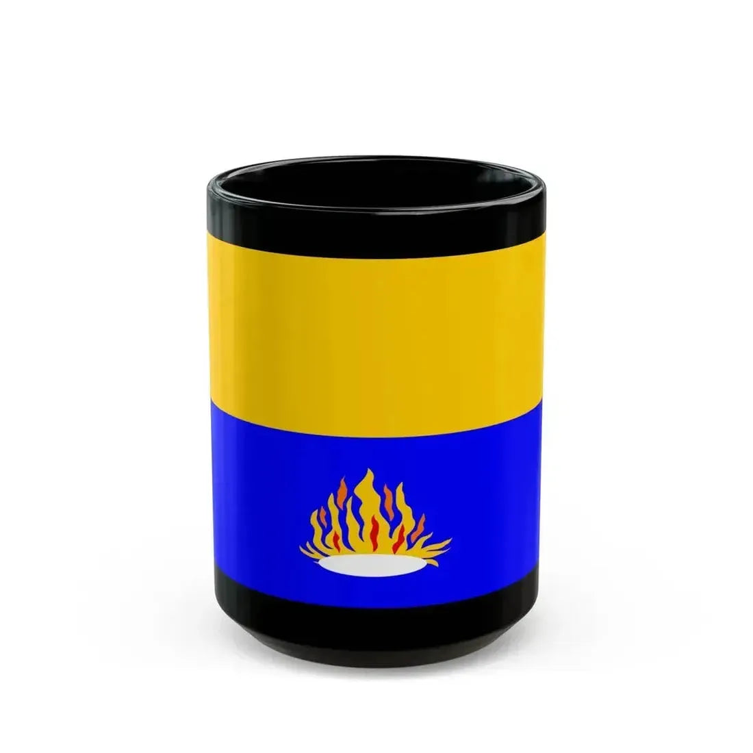Flag of Kalkara 1993 to 2009 Malta - Black Coffee Mug 15oz - Go Mug Yourself