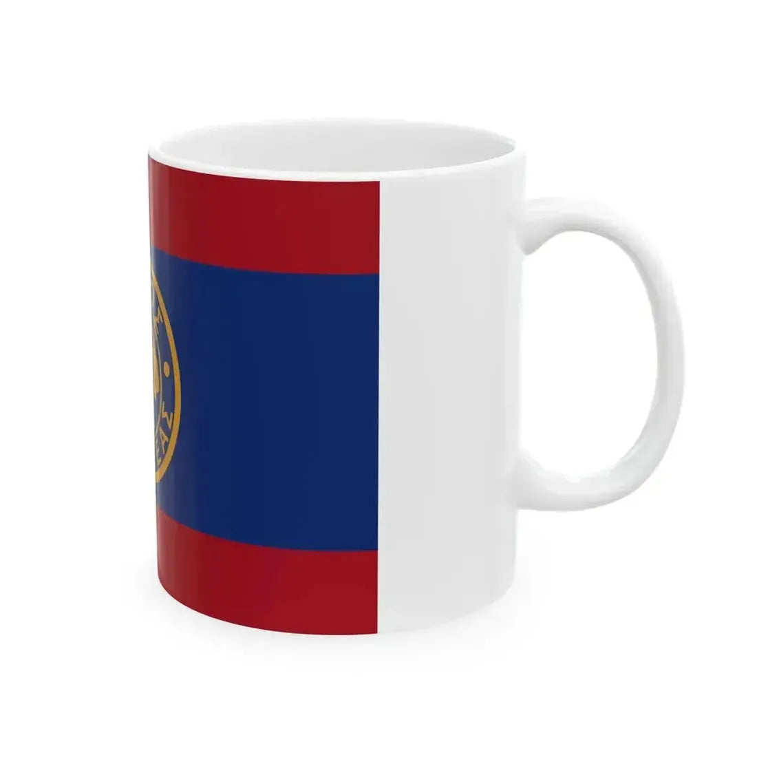 Flag of Kallithea (Greece) White Coffee Mug - Go Mug Yourself
