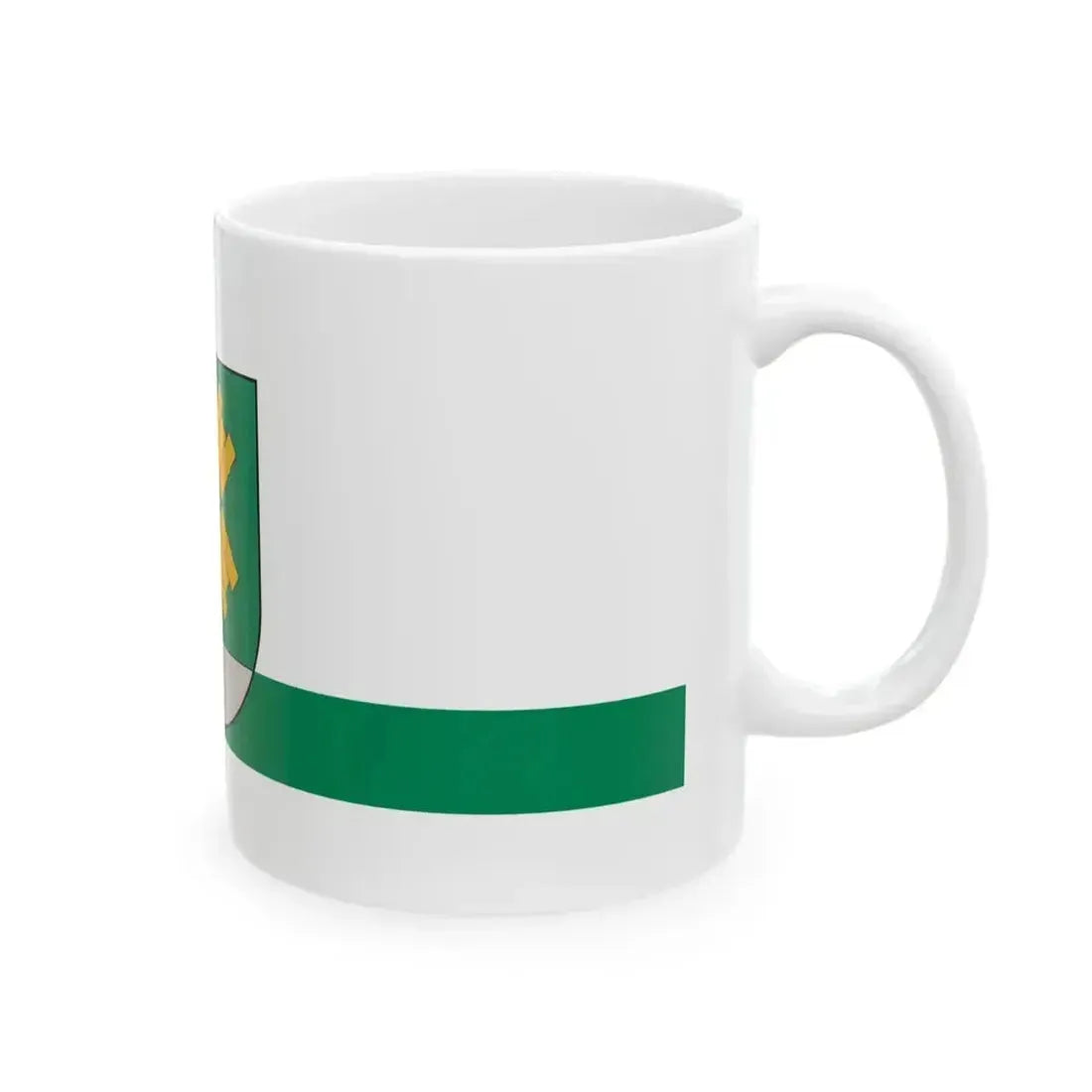 Flag of Kalnciems (Latvia) White Coffee Mug - Go Mug Yourself