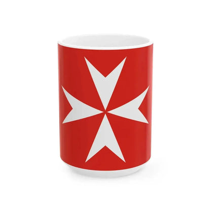 Flag of Kalocsa 1941 (Hungary) White Coffee Mug 15oz - Go Mug Yourself