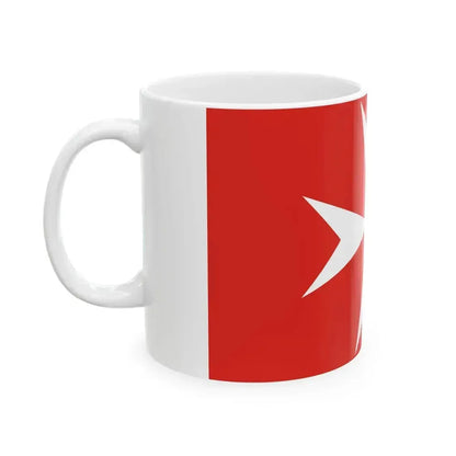 Flag of Kalocsa 1941 (Hungary) White Coffee Mug - Go Mug Yourself