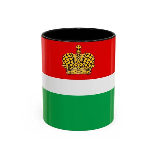 Flag of Kaluga Oblast Russia - Accent Coffee Mug 11oz Black - Go Mug Yourself