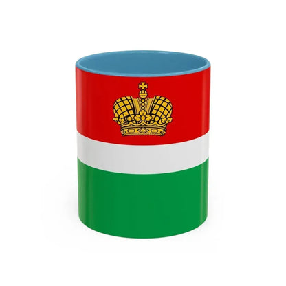 Flag of Kaluga Oblast Russia - Accent Coffee Mug 11oz Light Blue - Go Mug Yourself
