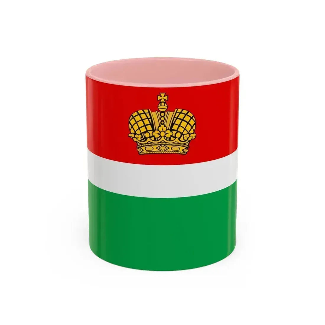 Flag of Kaluga Oblast Russia - Accent Coffee Mug 11oz Pink - Go Mug Yourself