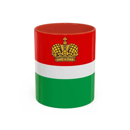 Flag of Kaluga Oblast Russia - Accent Coffee Mug 11oz Red - Go Mug Yourself