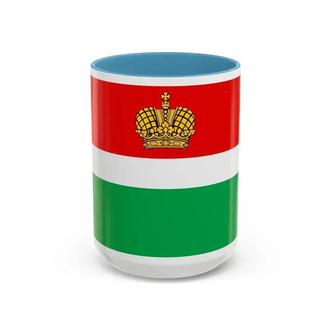 Flag of Kaluga Oblast Russia - Accent Coffee Mug 15oz Light Blue - Go Mug Yourself