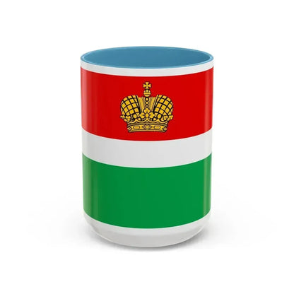 Flag of Kaluga Oblast Russia - Accent Coffee Mug 15oz Light Blue - Go Mug Yourself