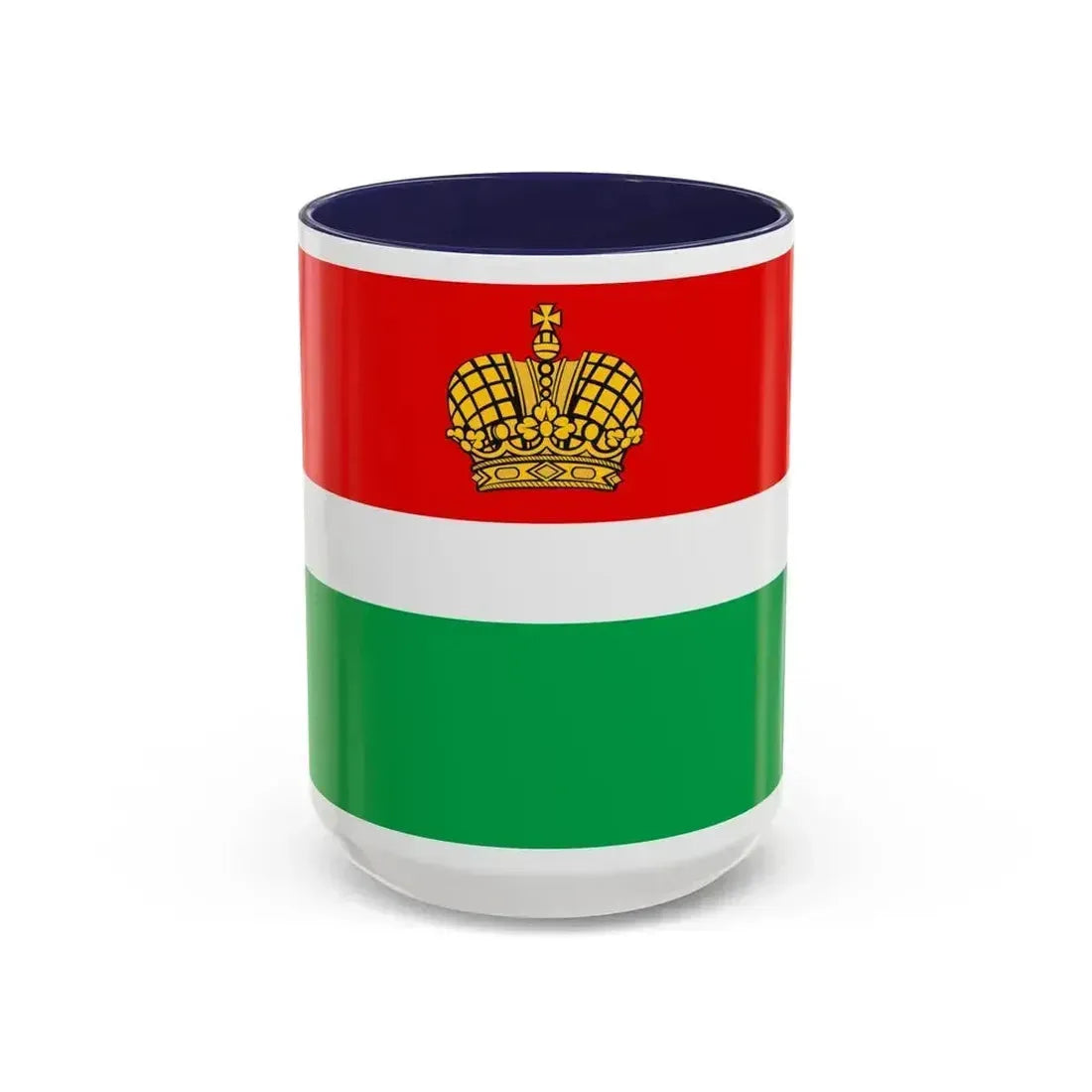 Flag of Kaluga Oblast Russia - Accent Coffee Mug 15oz Navy - Go Mug Yourself
