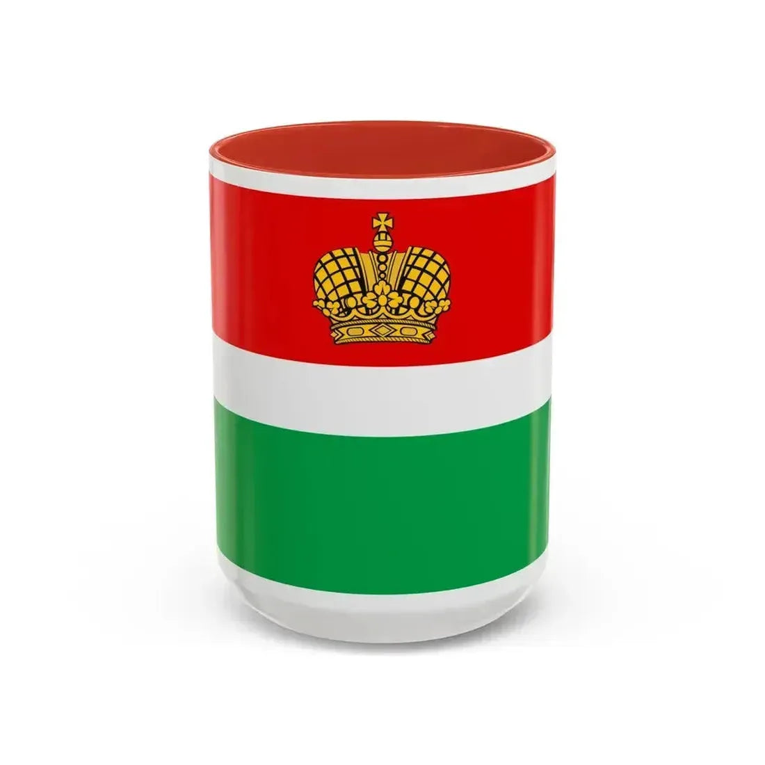 Flag of Kaluga Oblast Russia - Accent Coffee Mug 15oz Red - Go Mug Yourself