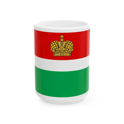 Flag of Kaluga Oblast Russia - White Coffee Mug 15oz - Go Mug Yourself