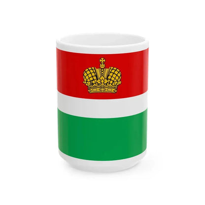 Flag of Kaluga Oblast Russia - White Coffee Mug 15oz - Go Mug Yourself