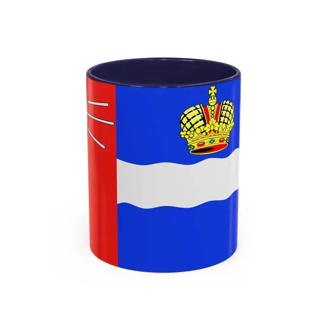 Flag of Kaluga Russia - Accent Coffee Mug 11oz Navy - Go Mug Yourself