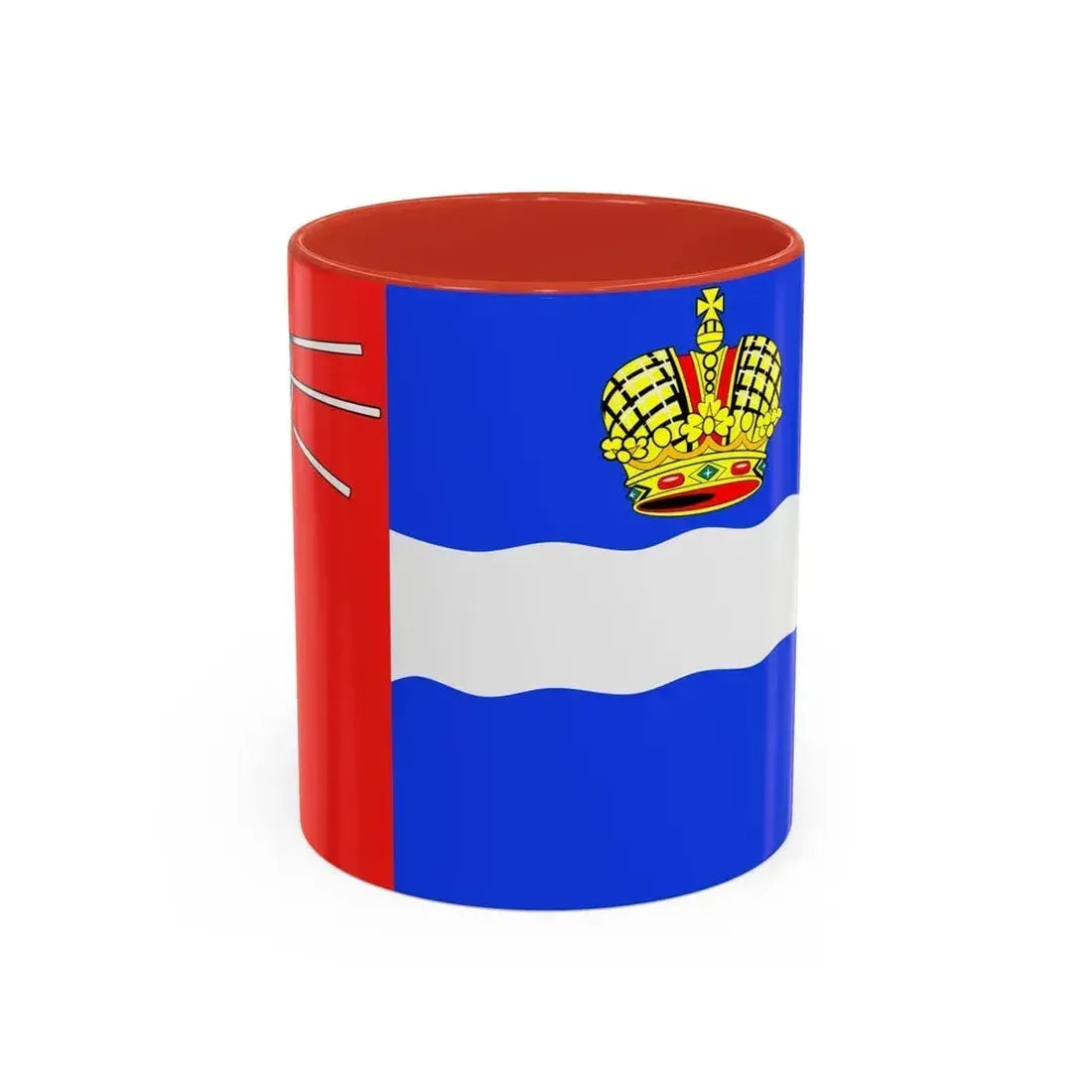 Flag of Kaluga Russia - Accent Coffee Mug 11oz Red - Go Mug Yourself
