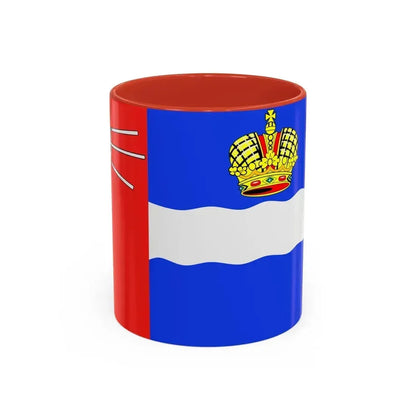 Flag of Kaluga Russia - Accent Coffee Mug 11oz Red - Go Mug Yourself