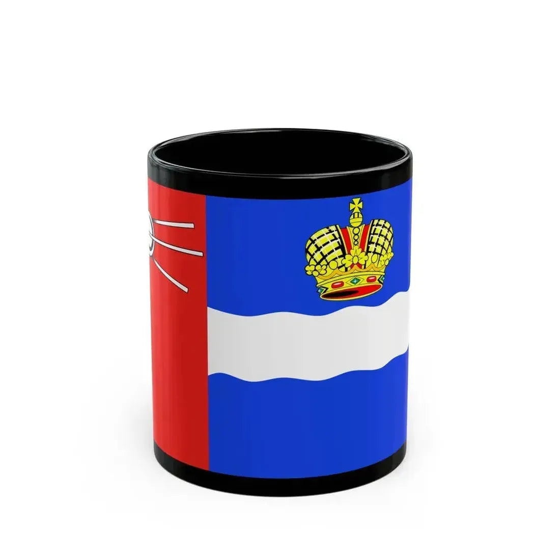Flag of Kaluga Russia - Black Coffee Mug 11oz - Go Mug Yourself