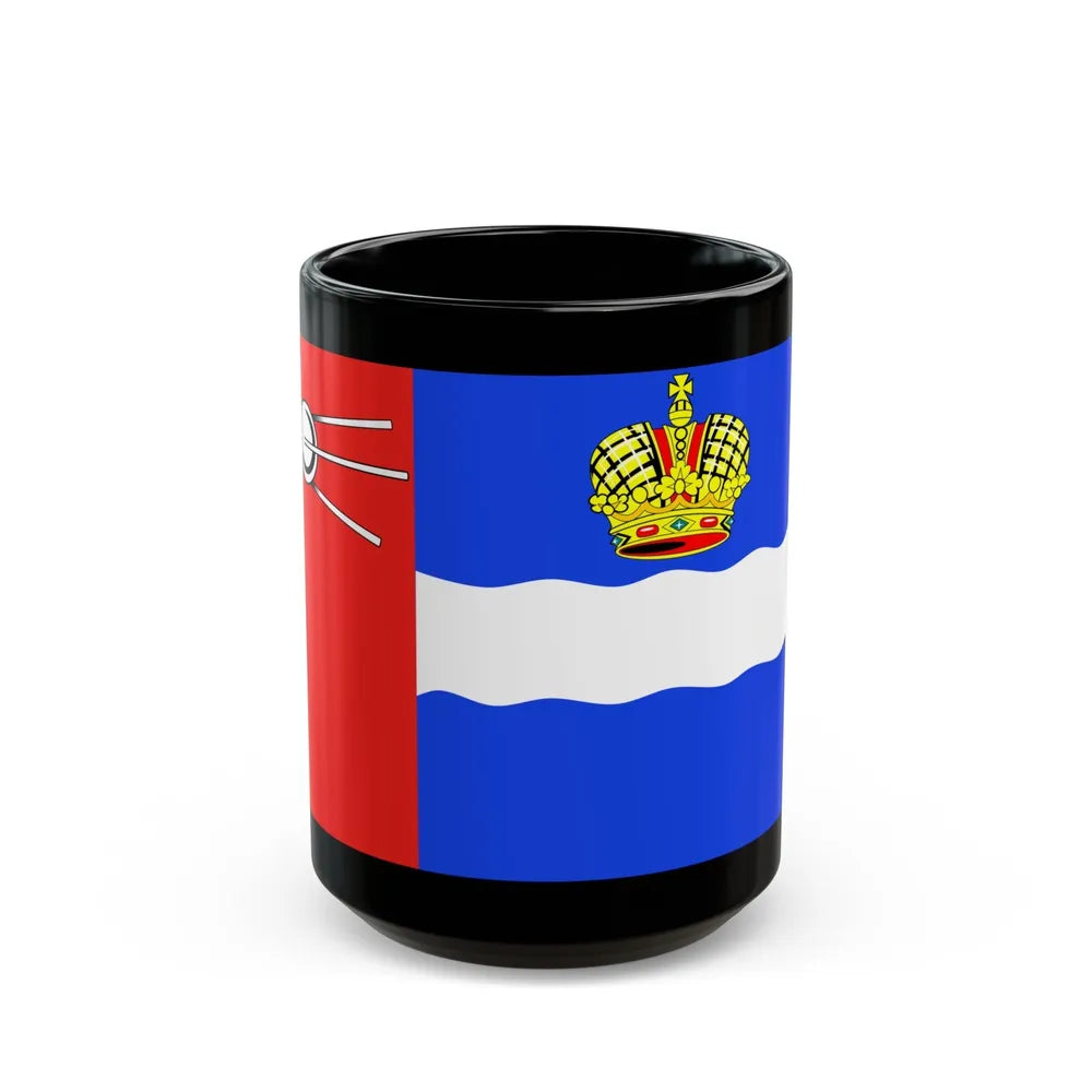 Flag of Kaluga Russia - Black Coffee Mug-15oz-Go Mug Yourself