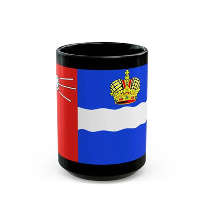 Flag of Kaluga Russia - Black Coffee Mug 15oz - Go Mug Yourself