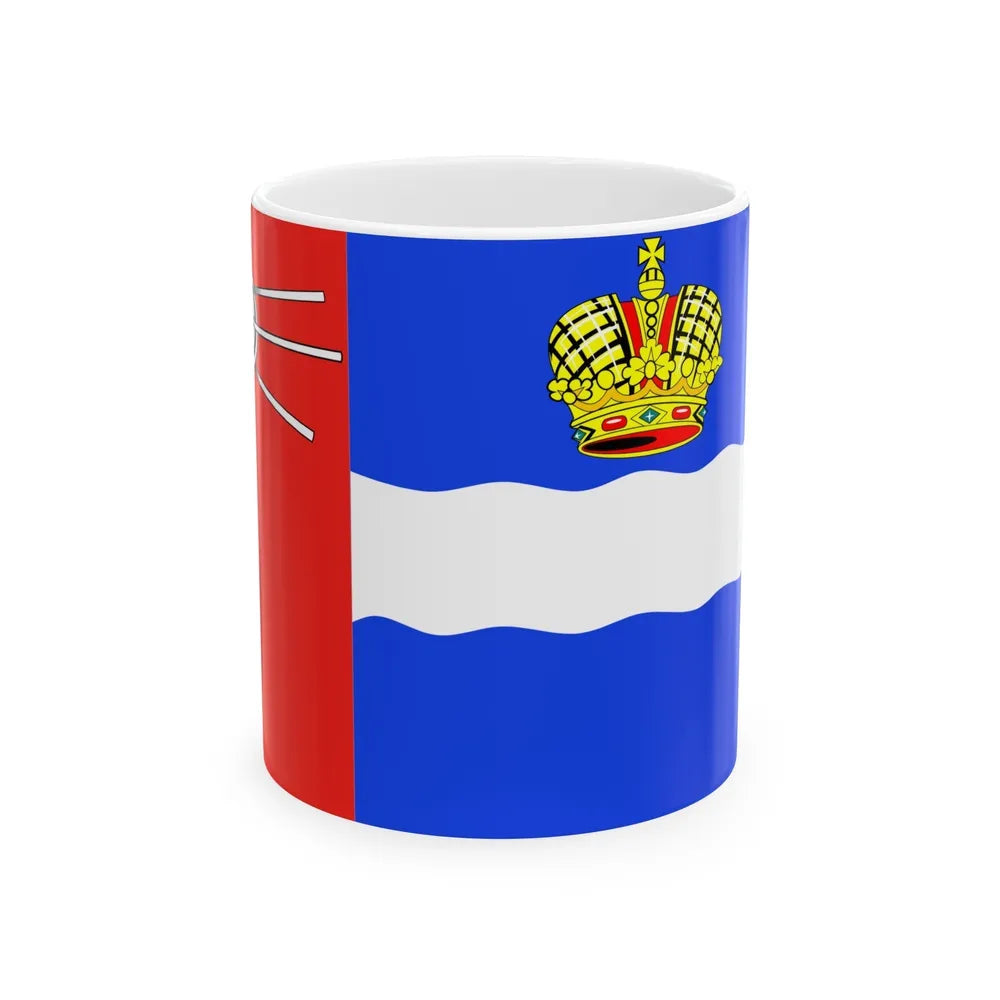 Flag of Kaluga Russia - White Coffee Mug-11oz-Go Mug Yourself