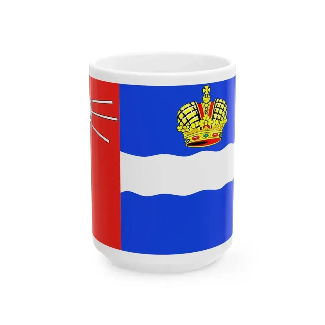 Flag of Kaluga Russia - White Coffee Mug 15oz - Go Mug Yourself