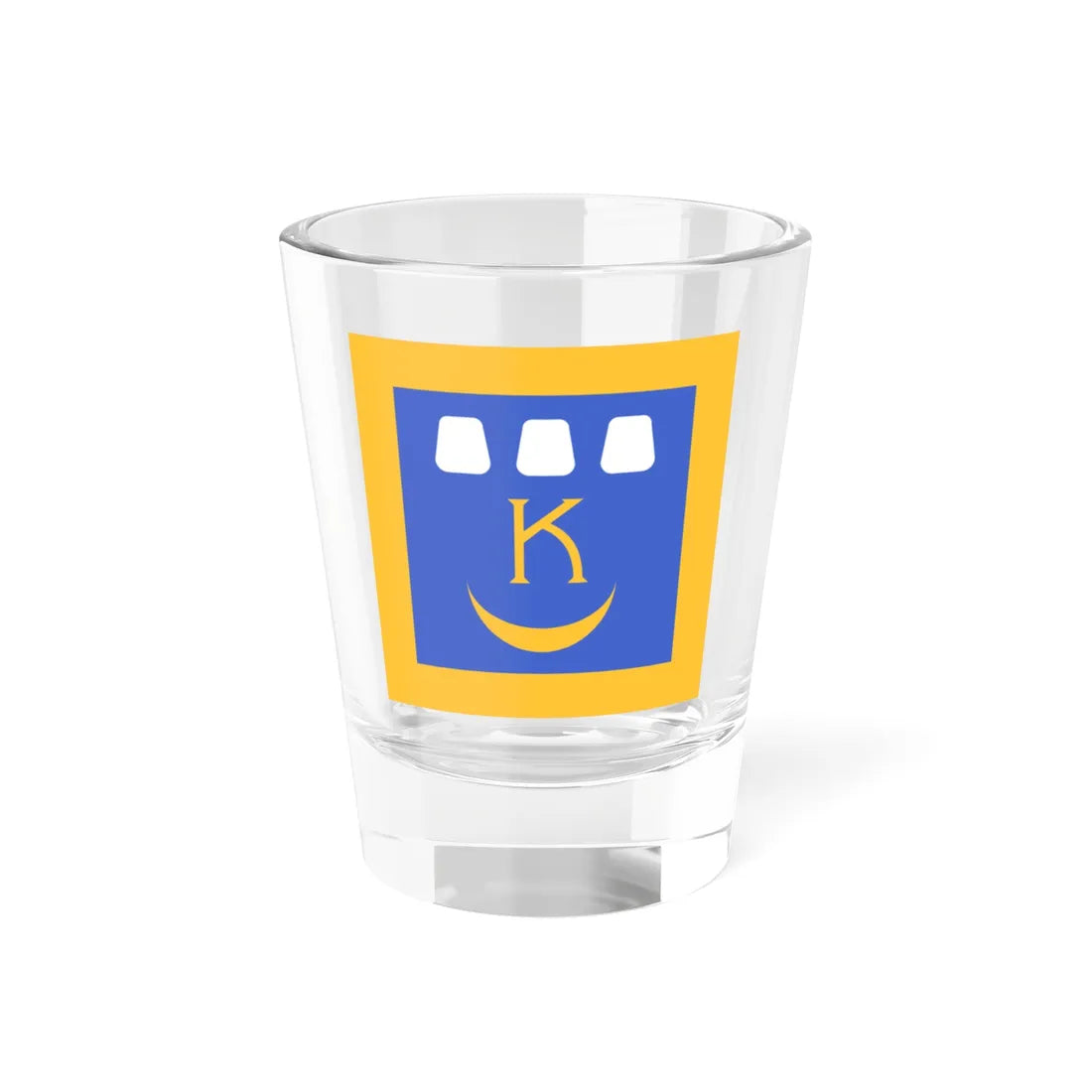 Flag of Kalush (Ukraine) Shot Glass 1.5oz 1.5oz - Go Mug Yourself