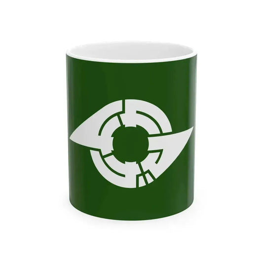 Flag of Kamagaya Chiba (Japan) White Coffee Mug 11oz - Go Mug Yourself