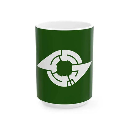 Flag of Kamagaya Chiba (Japan) White Coffee Mug 15oz - Go Mug Yourself