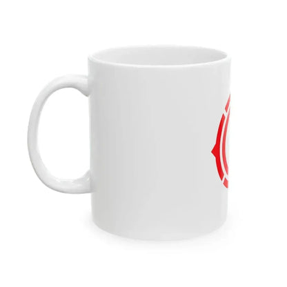 Flag of Kamaishi Iwate red version (Japan) White Coffee Mug - Go Mug Yourself