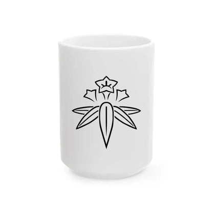 Flag of Kamakura Kanagawa (Japan) White Coffee Mug 15oz - Go Mug Yourself